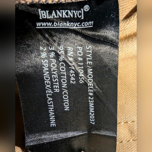 Blank NYC Wooster Slim Fit Shorts Tan Beige Size 38 NWT 10.5" Inseam $78 MSRP - Picture 13 of 15